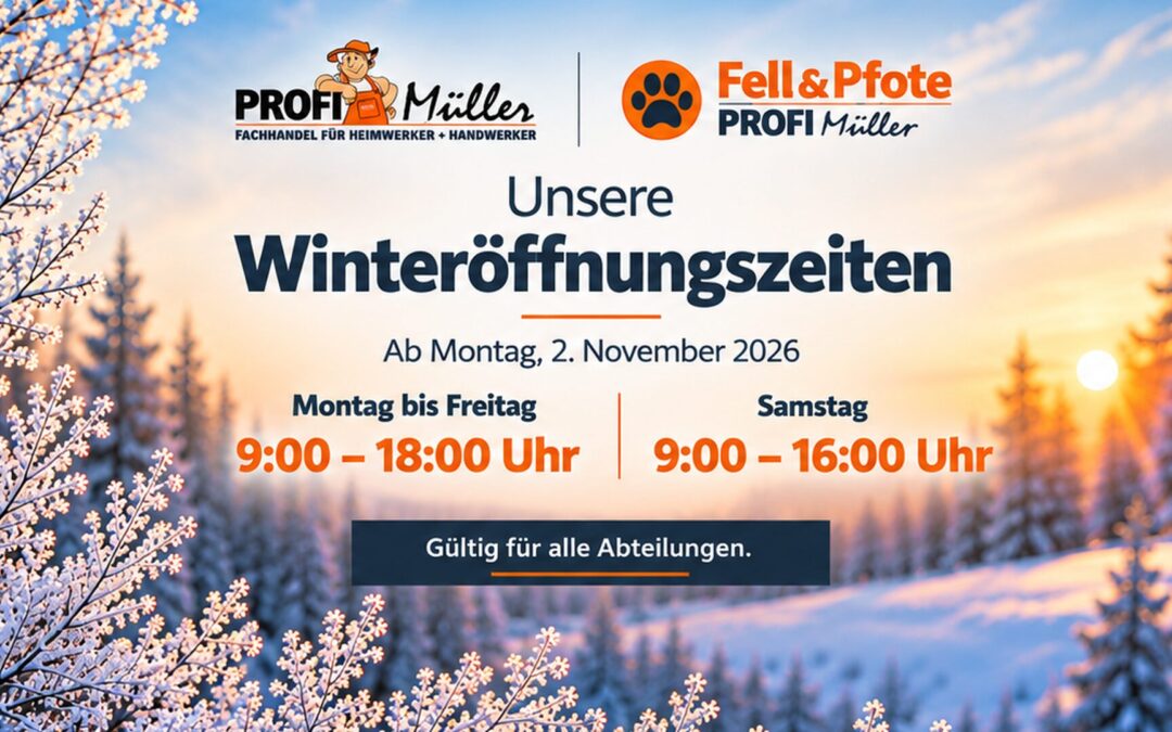 Aktuelle Information Öffnungszeiten!